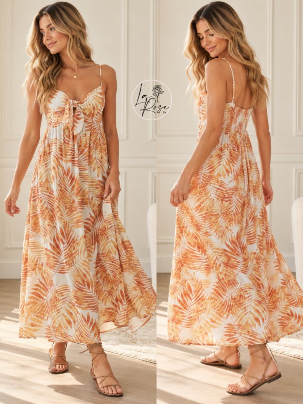 Clarissa Front Tie Maxi Dress